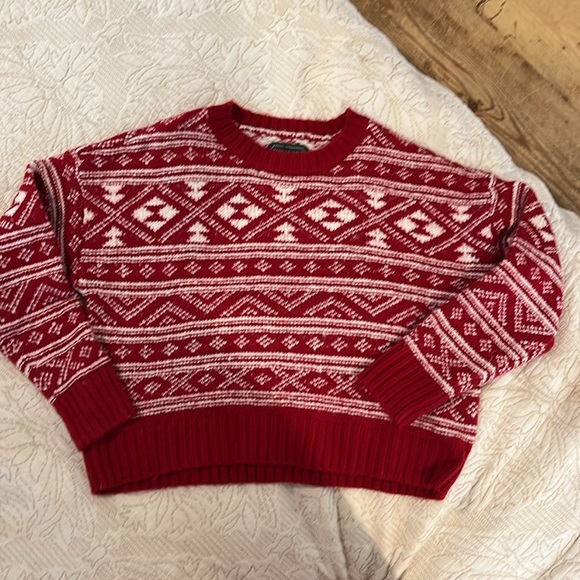 American Eagle Fair Isle Pullover Crop Sweater; Size M; NWOT - Picture 5 of 9